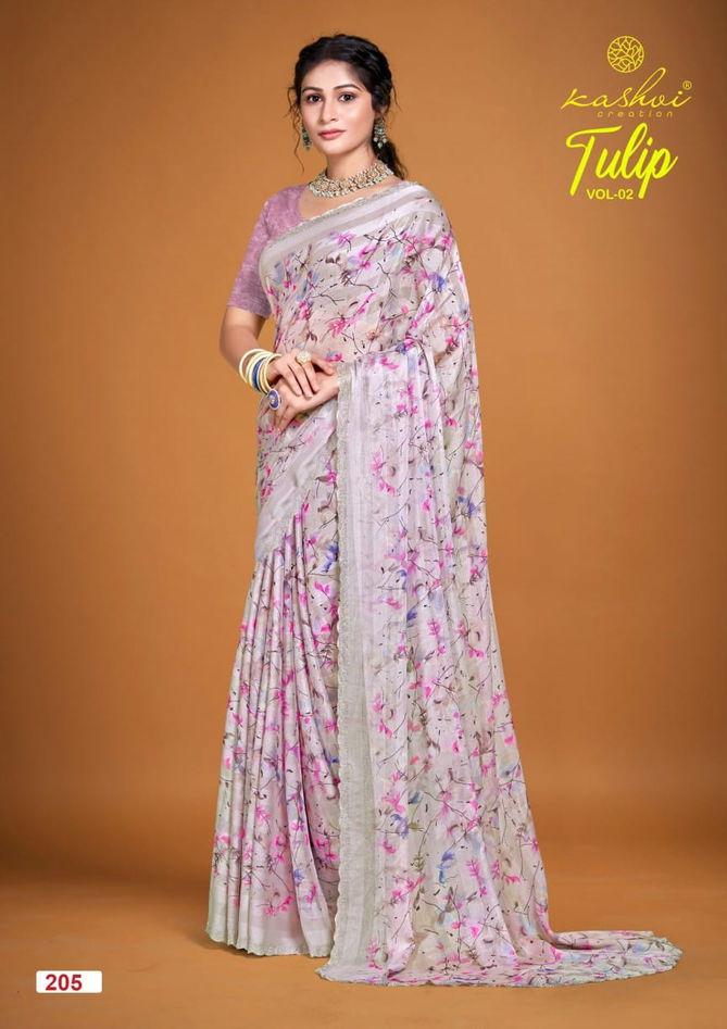 Tulip Vol 02 By Kashvi Rimzim Printed Daily Wear Sarees Wholesale Price in Surat